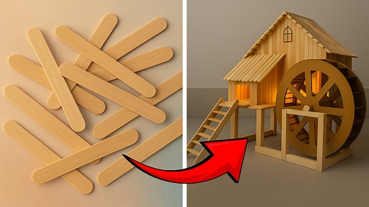 School Science Project | Water Turbine House Working Model DIY