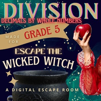 Halloween Math Grade 5 Dividing Decimals Escape Room Google Slides Digital Game