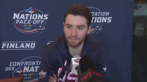 22K views · 158 reactions | "We can hug and kiss after." Jeremy Swayman on competing against Brad Marchand at the #4Nations Face-Off. | TSN | Facebook