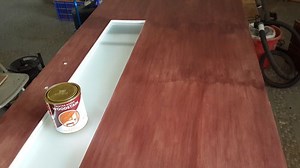 ways to avoid overlap marks (water based stain)