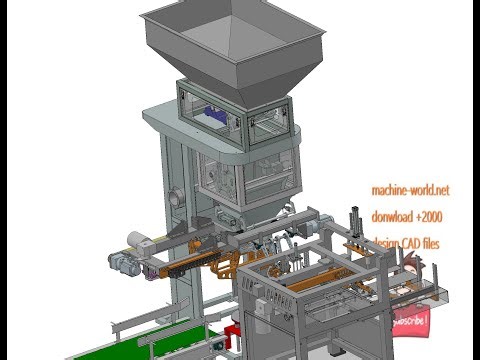 Bag packing machine-industrial 3D model: machine-world.net P706
