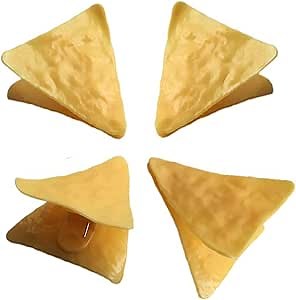 Bag Clips Potato Chip Shaped Plastic Sealer Clips for Food Home Office, 4 Pack, Triangle