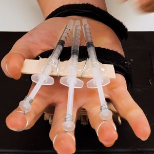 Creating pneumatic Wolverine claws Thanks for watching! Please be aware that this video is for entertainment purposes only and techniques shown should not be attempted at home! | Creative Panda