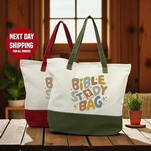 Bible Study Tote Bag: Christian Religious Gift - Etsy