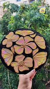 7 comments | BLOOMING BEAUTY WITH A TWIST  "Lost in the dance of colors. These whimsical flowers came to life with a fluid art balloon kiss. A balloon-tastic adventure resulted in this stunning floral masterpiece. #fevicrylpastelacryliccolours #fevismart #hobbyideasindia #keepcrafting #fevicryl3doutliners #fevicrylfluidart #floralart #instaart #throwbackthursday | Rachana Creative Corner | Facebook