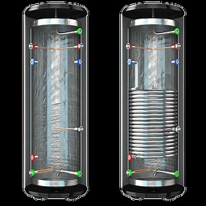 [Hot Item] 100L 200L 300L 400L 500L with Increased Coil Dhw Tank Hot Water Storage Tank for Heat Pump Electrically Heated Buffer Tank Water Heater Tank