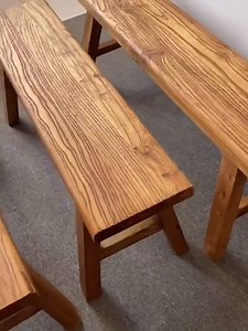 Farmhouse Indoor Wooden Living room Dining Bench, Asian Natural Wood Kitchen Entryway Bench with Armless Design and Short Height, Solid Wood Shoe Bench Entryway Benches，Brown(160*26*45cm/63*10.2*17.7i