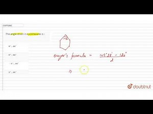 The angle strain in cyclohexane is :