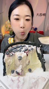 49K views · 1.3K reactions | Blueberry Creama Mousse Milky Cake | Sun-mi Asmr | Facebook