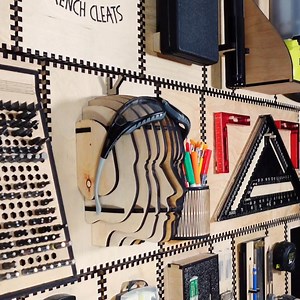 DIY French Cleat Organizer: Laser Cut Files for Safety Gear Storage in Workshop & Garage - Etsy