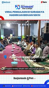 Viral Pengajian di Surabaya Hadirkan Biduan Seksi dan Organ Tunggal, Bikin Bingung Warganet Download aplikasi berita TribunX di Play Store atau App Store untuk dapatkan pengalaman baru. BANJARMASINPOST.CO.ID - Viral suasana pengajian yang tak biasa digelar di Surabaya, Jawa Timur. Tak sekedar melantunkan ayat suci, usai acara pengajian digelar para jamaah yang hadir dihibur oleh organ tunggal lengkap beserta dengan seorang biduan seksi. Suasana pengajian yang membuat warganet bingung ini viral d
