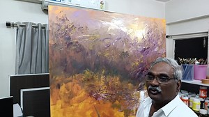 15K views · 721 reactions | Paint A Landscape In Abstract Realism | Magunta Dayakar Art | Facebook