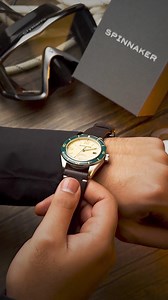 Inspired by the golden age of dive watches, the Fleuss Automatic pays homage to the pioneering diving engineer Henry Fleuss, combining vintage aesthetics with modern performance. | Spinnaker