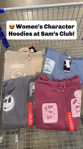 10K views · 97 reactions | 﫶 How cute are these new women’s character zip-up hoodies?! Pick from four: Mickey, Nightmare Before Christmas, Stitch, and Winnie the Pooh! Each features adorable patches and are SO soft! Just $14.98. #samsclub #disneystyle #hoodiestyle | Sam’s Club Lovers | Facebook