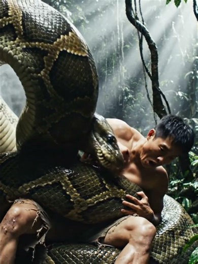 GIANT ANACONDA Constricting Human! A Life-Saving Rescue!