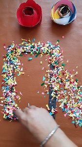 2.5K views · 32 reactions | diy photo frame with waste paper - diy photoframe | My Arts & Crafts | Facebook