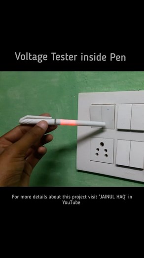 Voltage Tester Inside Pen ! #electronics #engineering #tech #technology #electrician #electrical #science #project #diycrafts | Science & Engineering