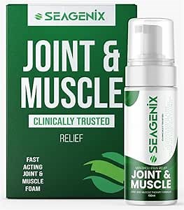 Menthol Relief Muscle and Joint Foam - Magnesium Spray Menthol Formula - Joint and Muscle Relief – Relax Tight Muscles – Ease Muscle Cramps Fast - All Natural – Relief for Legs, Neck, Back.