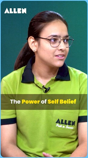 The POWER of Self Believe 🔥 Inspiring Journey to Success | ALLEN #motivation