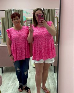 Hey, babe! This is cute! Don’t sleep on it! Shop here 👇 https://ppoboutique.com/products/heimish-fuchsia-animal-print-top | Pink Post Office Boutique