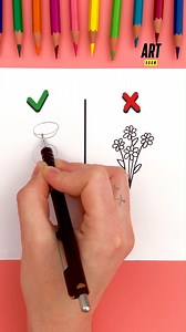 14 reactions | I create flower daisies with a pen  #howto #art #drawingidea #howtodraw #tuto #drawing #flower #improvedraw | Art Room | Facebook