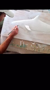 Drywall Art Sculptured Shark. Check it out! What type of art do you do? Let me down below in the comments. #drywallart #shark #sculpture #drywall #art #artist #jointcompoundart #paulpeck #paulpeckdrywall #drywalltube | Paul Peck