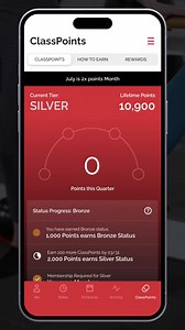 Introducing our class points loyalty program. Earn points to build status and unlock rewards. Enroll now on your Pure Barre app. #purebarre #rewardsprogram #earnpoints #lifttoneburn #barrestrongerchallenge | Pure Barre