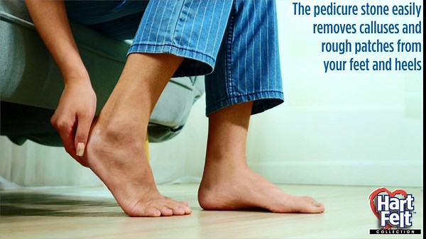 Hartfelt Magic Pumice Stone for Feet Callus Removal | Easy to Use Foot Scrubbing Stone for Removing Dead Skin from Heels, Toes, and Feet | Chemical-Free Foot Exfoliator - Pedicure Essential