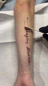 Amazing Grace Tattoo Ideas in Handwriting Style