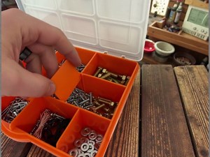 Homak 6-1/4-Inch x 8-Inch Plastic Storage Box, Short, HA01086175