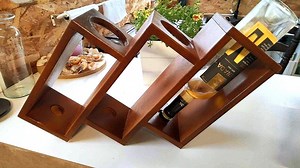 Wood Wine Holder - Etsy Canada