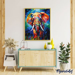 Colorful Abstract Elephant