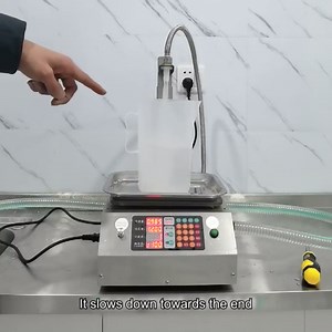 Liquid Filling Machine Automatic Weighing Large Flow Rate Liquid Filler Machine Quantitative Dispensing Machine with 2 Modes, 17L/min, Adjustable Filling Height for Beverages, Carbonated Drinks, Milk
