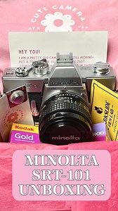 Unbox the Minolta SRT-101 with me 💕 POV: you’re now the friend with the film cam ;) have fun!😋 #filmcamera #vintagecamera #shootfilm #filmforever #filmforyall #35mm #35mmfilm | Cute Camera Co.