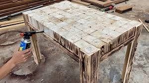 1.6M views · 4.5K reactions | Wow! So beautifulThis guy has a great design idea to make an outdoor dining table out of old pallet blocks Credit : I Like Woodworking (youtube.com/hieuduong)  facebook.com/LifeHacks11 | Daily New | Facebook