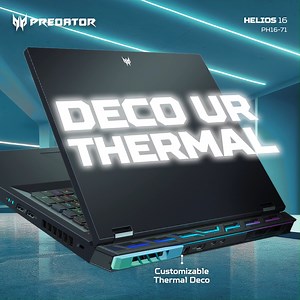 Berkreasi dengan gayamu sendiri! Helios 16 hadir dengan Thermal Deco yang dapat kamu kustomisasi sesuai keinginan. Tambahkan sentuhan personal ke laptop gaming mu dengan paduan warna yang unik dan mencerminkan kepribadianmu. Tak hanya performa yang luar biasa, Helios 16 juga memberikan kebebasan kreativitas melalui desain yang kamu buat sendiri. Apa kamu siap untuk berekspresi? 💥💻 #Helios16 #PredatorGaming #PredatorGamingIndonesia #ThermalDeco #WorkHardPlayHarder | Predator Gaming