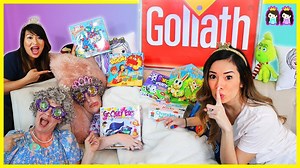 GREEDY GRANNY Game In Real Life Challenge! Granny Twin Sisters Lets play Greedy Granny Game in real life challenge! Thank you Goliath for giving us these FREE toys to play with! Princess Granny gets a visit from her twin sister and she has lots of family fun games! Princess T and Princess Pham play the giant mystery wheel with Granny to get the fun toys! Will Greedy Granny wake up? This is a fun video for kids who love Greedy Granny and IRL challenges! #princesstoysreview #greedygrannyirl #freep