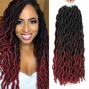 [Hot Item] 18 Inch Bohemian Pre Looped Gypsy Locs Crochet Braids Dreadlocks Ombre Curly Wavy Twist Braiding Hair Extensions