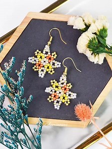 DIY Colorful Seed Beaded Star Earrings #diy #handmade #AmaZing | Art & Craft