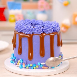 11K views · 494 reactions | Beautiful Mini Purple Color Cake | Cake Lovers | Facebook