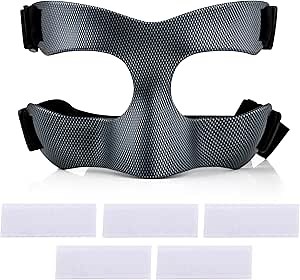 Colaxi Nose Guards, Face Guard with Sweat Absorbent Pad, Basketball Mask Guard Face Adjustable Face Mask for Softball, Women Men, Teenagers,Gym