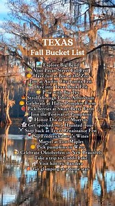 🍁Texas Fall Bucketlist🎃 Now that it’s less hot, it’s the perfect time for all the fall fun! From festivals to pumpkin patches and scenic hikes, the cooler weather makes it easy to get out and explore. There’s so much happening around Texas right now! Did we miss anything? 🍁 Tag someone you want to explore with this fall! 🥾✨ Comment “Link” and I’ll send you our Full List Of Best Things To Do in Texas This Fall the Most Scenic Texas Road Trips #exploretexas #texasfallbucketlist #outdooradventu