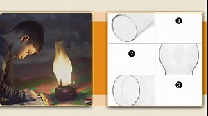 Kisangel 1pc Clear Crimp Top Chimney Oil Lamp Globe Replacement Kerosene Lamp Chimney Glass for Vintage and Restoration of Antique Oil and Kerosene Lamps