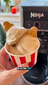 6.6K views · 17 reactions | Gingerbread Ice Cream in the Ninja Creami ½ tin (199g) sweetened condensed milk 400ml whole milk 150ml double cream ½ tsp cinnamon ½ tsp ginger ¼ tsp nutmeg 4 Lotus Biscoff biscuits | My Fussy Eater | Facebook