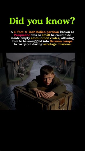 The 4’9” Italian Partisan Who Hid in Ammo Crates to Sabotage the Nazis