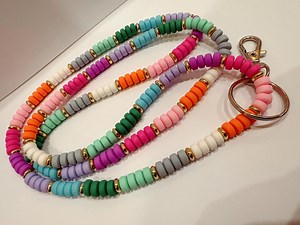 Color Block- Customizable Trendy Lanyard With Claw Clasp - Etsy