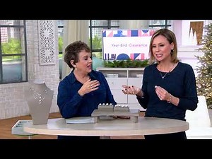 Diamonique 35th Anniversary Double Halo Ring Sterling on QVC