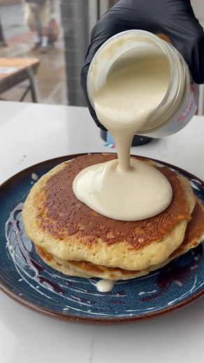 Almond Cream & Cherry Pancake Stack 🍒 | Black Milk