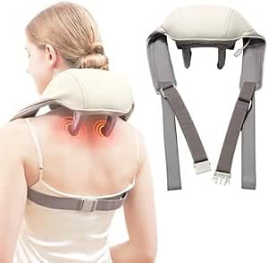 Amazon.com: Hotodeal Neck Massager with Heat,Electric Neck Shoulder Massager Cordless Shiatsu Massage Pillow for Pain Relief Deep Tissue, Portable Neck Massager with Heat Therapy : Health & Household