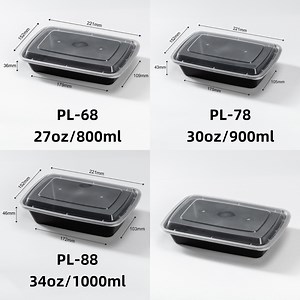 [Hot Item] Food Freezer Safe Plastic Food Container Storing Food Boxes Microwavable Meal Prep Containers